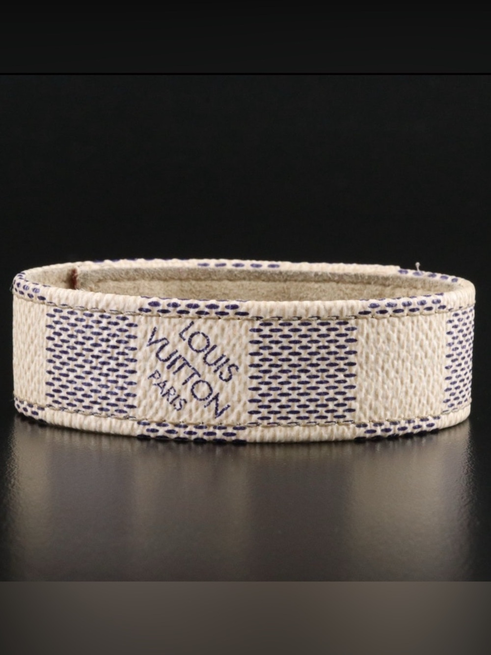Louis Vuitton Damier Azur Three Snap Bracelet